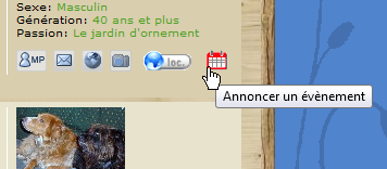 Icône calendrier rouge.