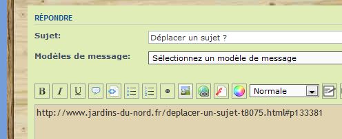 Pour le coller dans le corps de ton message