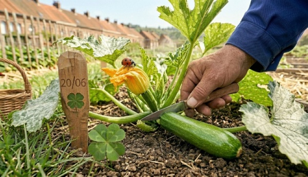 Top départ des courgettes.