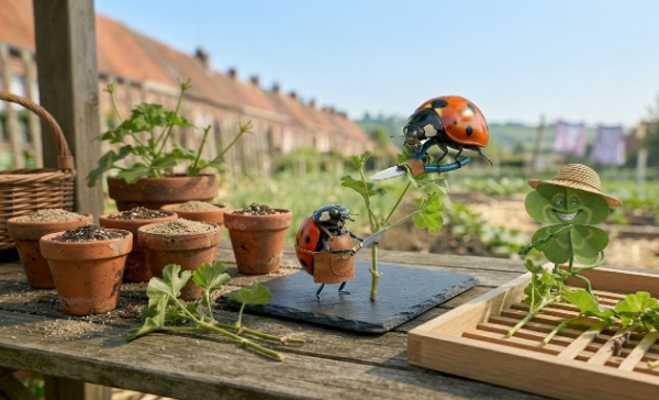 L'atelier de clonage des fleurs.