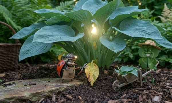 Le secret du toilettage des hostas pour éviter les maladies d'humidité.